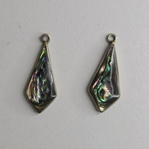 Vintage Abalone Shell Earrings